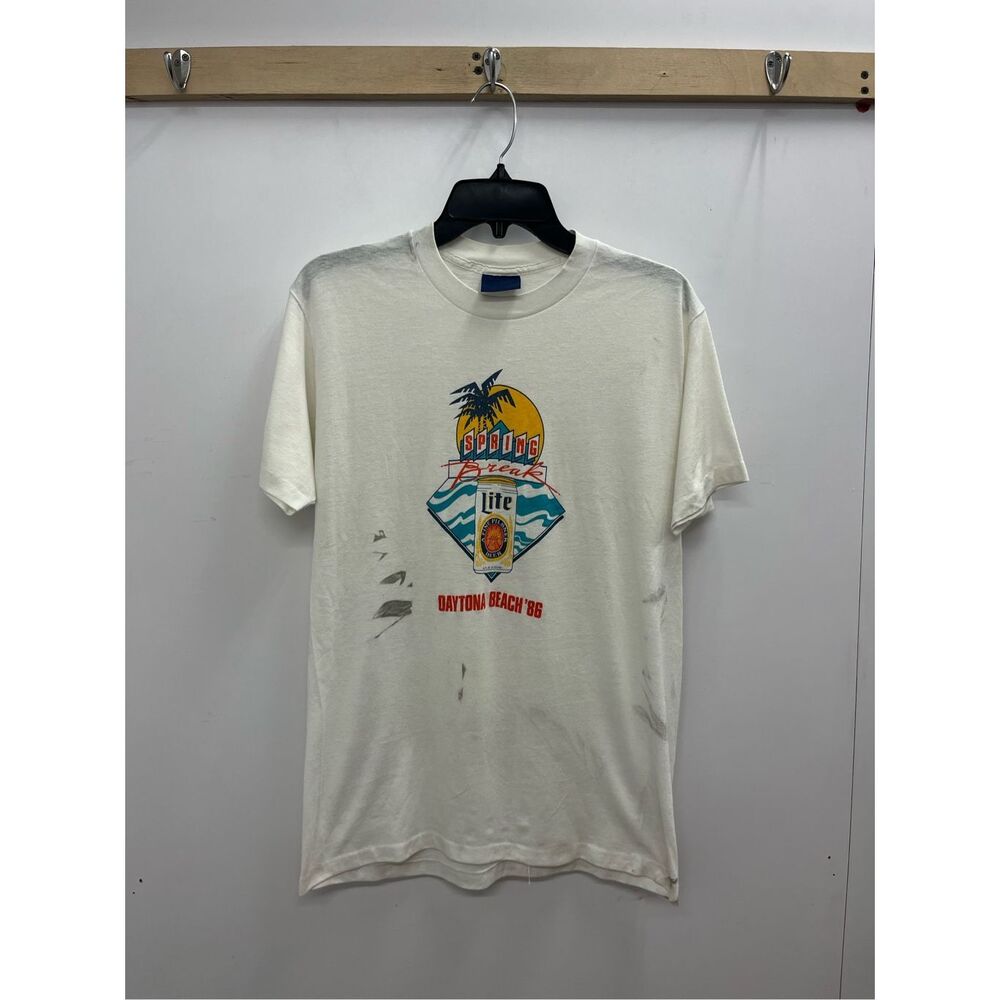 Vintage Spring Break ‘86 White T-Shirt Size L